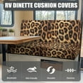 thumbnail image 4 of Yuyamidu Leopard Print RV Dinette Cushion Covers Elastic Loveseat Slipcovers for Travel Trailer Couch 2 Pack RV Couch Covers Soft RV Cushion Covers Camper Accessories, 4 of 7