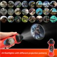 thumbnail image 2 of XFGOU Toys and Hobbies Children's Cartoon Projection Flashlight 24 Pattern Early Education Slide Hand Holding Projector Electronic Luminous Dinosaur Toys Children's projection toys, 2 of 8