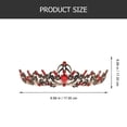thumbnail image 2 of CATIEBYE Bridal Tiara Rhinestone Headband Wedding Crown Multi Color Hair Decoration, 2 of 6