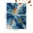 thumbnail image 3 of Abstract Blue Splash Canvas Print, Wall Decor for Living Room Bedroom Office Hotel Restaurant Bar, 3 of 8