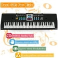 thumbnail image 4 of Meterk 61 Keys Digital Music Electronic Keyboard Piano Multifunctional Piano Keyboard for Kids Student With Microphone Musical Instrument, 4 of 7