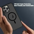 thumbnail image 5 of [PST] iPhone 14 Pro Case, Hybrid Silicone Matte Back Cover with Magnetic (MagSafe Compatible), 5 of 5