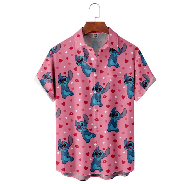 Disney Aloha Stitch Ohana Hawaiian Shirt, Lilo And Stitch Hawaiian