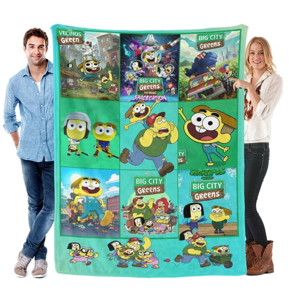 Throw Blanket for Big City Greens Soft Warm Bed Couch Flannel Blanket for Kids Girls Boys Gifts Home Decor 30x40 Inch