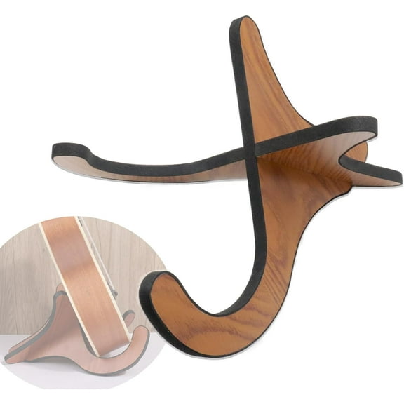 Wooden Ukulele Stand Holder, Portable Ukulele Stand Floor, Folding Ukelele Stand Compatible with Violins, Mandolins, Small String Instruments etc, Ukulele Accessories
