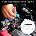 thumbnail image 2 of Fuse Tap Adapter Kit, Fuse Tap Holder Connector, Medium 8 Pack DC 32V Blade Fuse Holder w/ 8 Fuses(5A+10A+15A+20A), 2 of 6