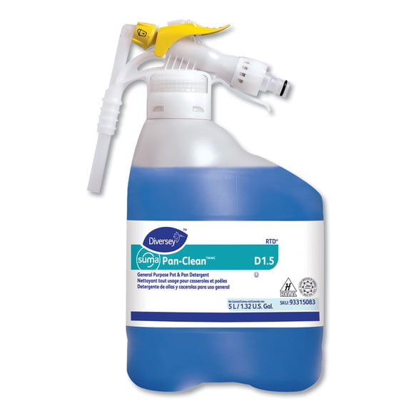 Suma PAN CLEAN General Purpose Pot and Pan Detergent, Floral Woody, 1.3 gal