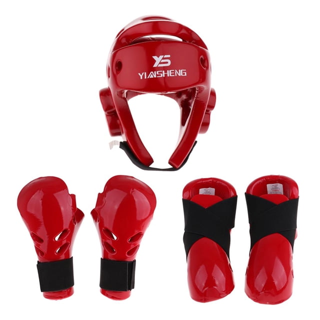 Casco de boxeo KickBoxing Guantes de para MMA Punching Judo Foot Guard Cabeza Pie S kusrkot Equipo de protección