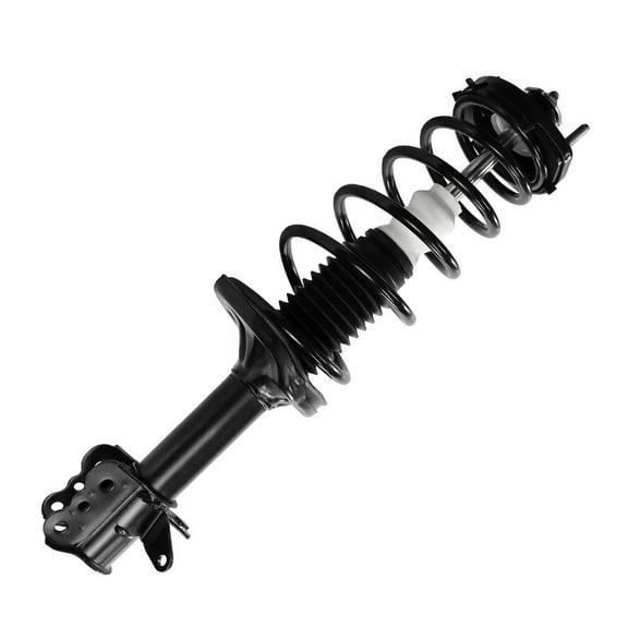 Detroit Axle - Rear Left Strut for 1999-2003 Mazda Protege [Except MP3, Mazdaspeed] Ready Strut w/ Coil Spring 2000 2001 2002 Replacement Quick Complete Strut Suspension