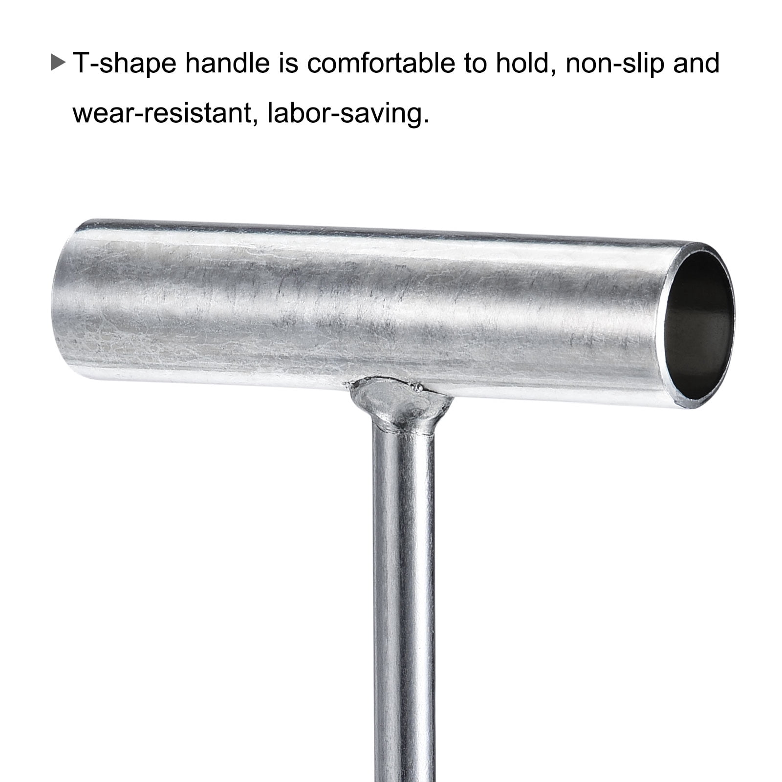 Unique Bargains T-Handle Meat Boning Hook Galvanized T Hooks for Butcher Shop 300mm 1Pc