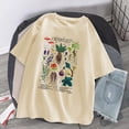 thumbnail image 4 of Blusa Playera Camiseta Estampada Casual De Manga Corta Suelta Para Mujer / talla S-3XLpangjing, 4 of 4