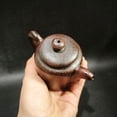 thumbnail image 5 of Yixing Clay Teapot Unique Pu Erh Purple Ornament Sculpted Handcrafted Textured Minimalist Traditional Timeless Subtle, 5 of 6