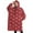 Red Christmas Deer, variant on Oversized Wearable Blanket Hoodie,Red and White Christmas Striped Pattern Sherpa Blanket Hoodie with Super Pockets,Super Warm Fuzzy Pullover for Women & Men