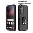 thumbnail image 2 of Phone Case for S23 FE Case Galaxy S23 FE 5G Phone Case Samsung S23 FE Case, Heavy Duty Shockproof Full Body Phone Cover Built in Rotatable Magnetic Ring Holder Kickstand , 2023 Black, 2 of 7