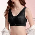 thumbnail image 2 of Sngxgn Bras for Women Full Coverage, Unlined Lace Underwire Bra for Breasts(Black,38D), 2 of 4