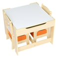 thumbnail image 2 of DEELLEEO Children's Wooden Table And Chair Set With Two Storage Bags (One Table And Two Chairs), 2 of 5