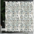 thumbnail image 3 of Ambesonne Modern Shower Curtain, Abstract Blue Drops Print, 69"Wx75"L, Pale Sage, 3 of 4