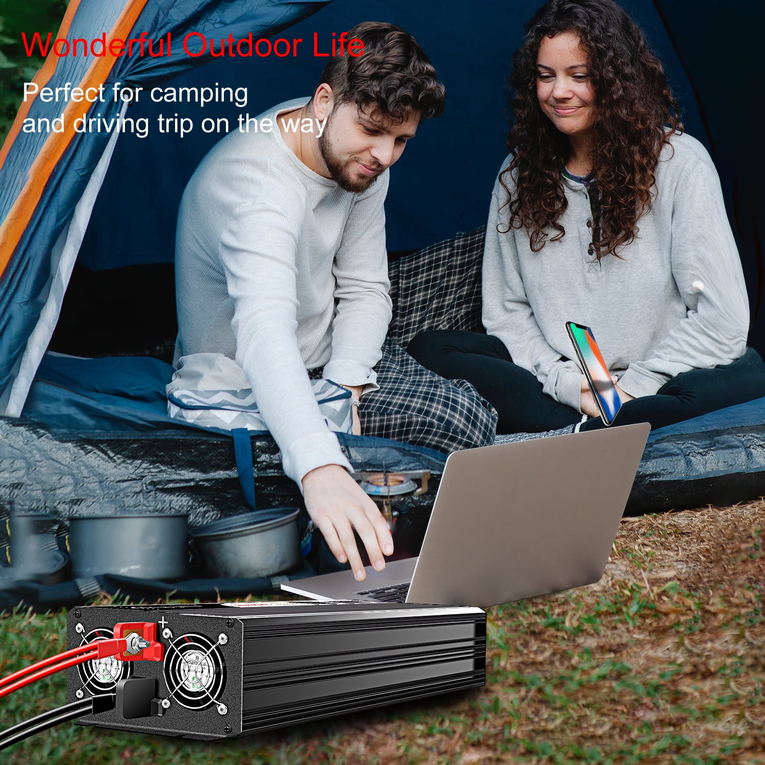 CNSWIPOWER Off Grid Power Inverter 24VDC to 120VAC/110VAC Pure Sine Wave Solar Converter 3000W