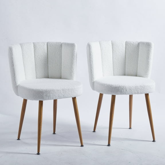 Modern White Dining Chairs Set of 2 Chic & Comfortable