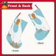 thumbnail image 2 of Lsque Three White Geese Pattern 18 Inch Christmas Stockings, Festive Holiday Stocking for Christmas Decorations Holiday Decor, 2 of 7