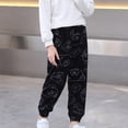 thumbnail image 3 of NAISIBABY Boys Casual Pants, Prints Vintage Loose Comfy Kids Sweatpants Black 7T, 3 of 4