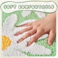 thumbnail image 2 of SIXHOME 20"x32" Cute Daisy Bathroom Rug Non Slip Bath Mat Fluffy Soft Super Absorbent Quick Dry Bathroom Mat Machine Washable Tufted Floral Bath Mats for Bathroom Floor Green, 2 of 7