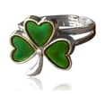 thumbnail image 2 of Mood Rings Color Change Adjustable Temperature Emotion Feeling Finger Accessories Costume Props Bag Fillers Birthday Favors Gift clover, 2 of 5