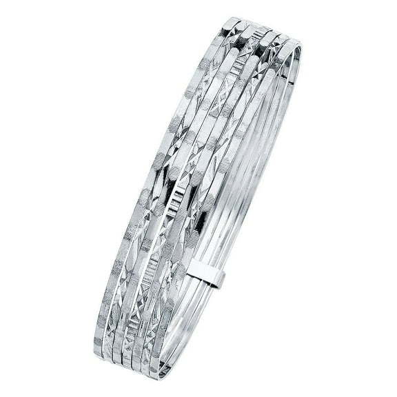 14K 7 Days Bangle - 8"