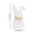 thumbnail image 2 of Under 10 Desktop Ornament Easter Standing Table Decor Wooden Bunny Rabbit Tabletop Decoration Easter Decor Block Sign Table for Easter Home Party Supplies, 2 of 6