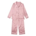 thumbnail image 2 of BLOCLOALO Family Matching Christmas Pajamas Set Baby Holiday Nightwear Sleepwear Sets Long Sleeve Pjs Long Sleeve Tops Trousers with Pockets Pink 24M, 2 of 5