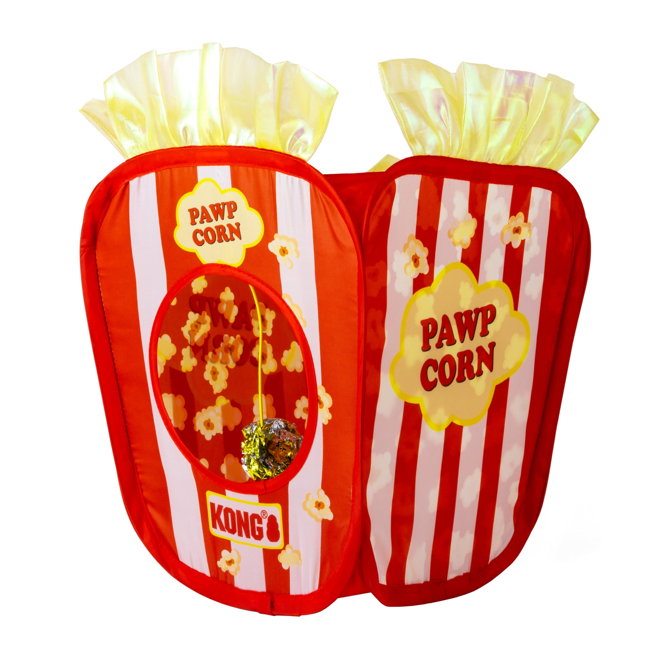 KONG® Play Spaces Pawpcorn, Foldable Hiding Cat Toy