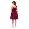 thumbnail image 4 of Kensie Girl Velvet Glitter Rosette Tank Dress, Sizes 4-16, 4 of 7