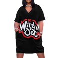 thumbnail image 2 of Wild N Out Loose Pocket Dress purple dress clothes for woman Female dress, 2 of 7