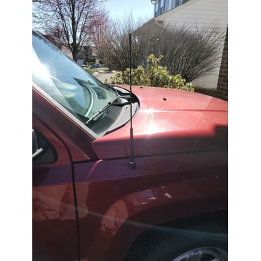 16" Black Rubber Antenna Mast For Jeep Patriot 2007-2017 – AM/FM, No Tools Installation