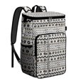 thumbnail image 1 of Sac à Dos Isotherme Style Rétro Hippie - Sac Isotherme Souple 20L, Design Coloré pour Pique-Nique, 1 of 6