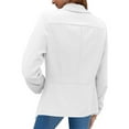 thumbnail image 4 of Frontwalk Ladies Slim Fit Plain Outwear Long Sleeve Casual Blazers Women Shawl Neck Business Coat, 4 of 4