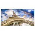 thumbnail image 2 of Dramatic Sky over Ground View of Paris Paris Eiffel Tower - Cityscape Canvas Print, 2 of 3