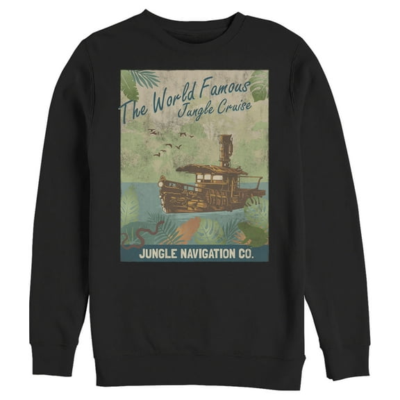 Men's Jungle Cruise La Quila Retro Poster Sweatshirt Black Medium