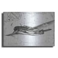 thumbnail image 1 of Luxe Metal Art 'Inverted Flight Schematic II' by Ethan Harper, Metal Wall Art, 36"x24", 1 of 7