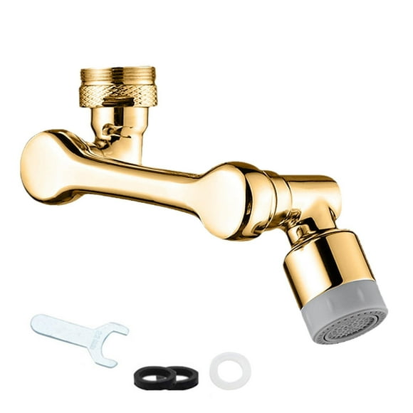 Rallonges Universelles de Robinet Aérateur de Robinet 1080° Rallonge de Lavabo Adaptateur de Filtre Bras Robinet Rotatif Robinet Robot Éclaboussures de Robinet A6h0,Impuretés de Filtre