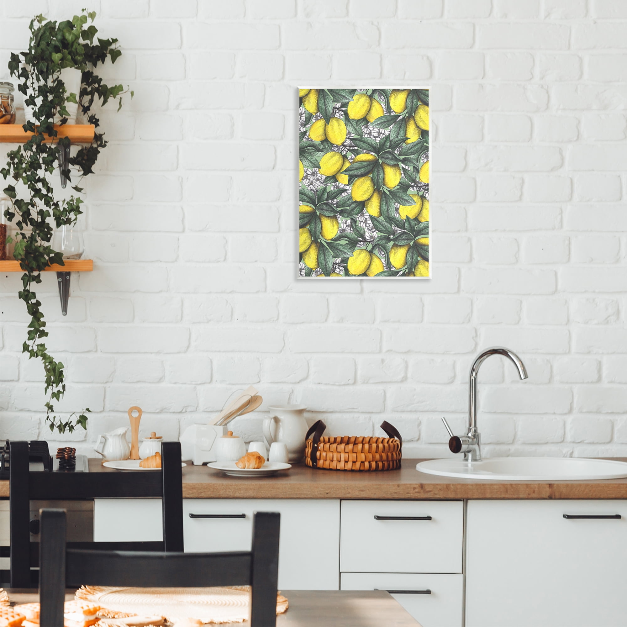 Under The Lemon Tree Wall Plaque Art, design by Cecilia Battaini
