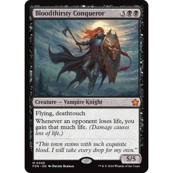 Magic the Gathering - Foundations - Bloodthirsty Conqueror Near Mint