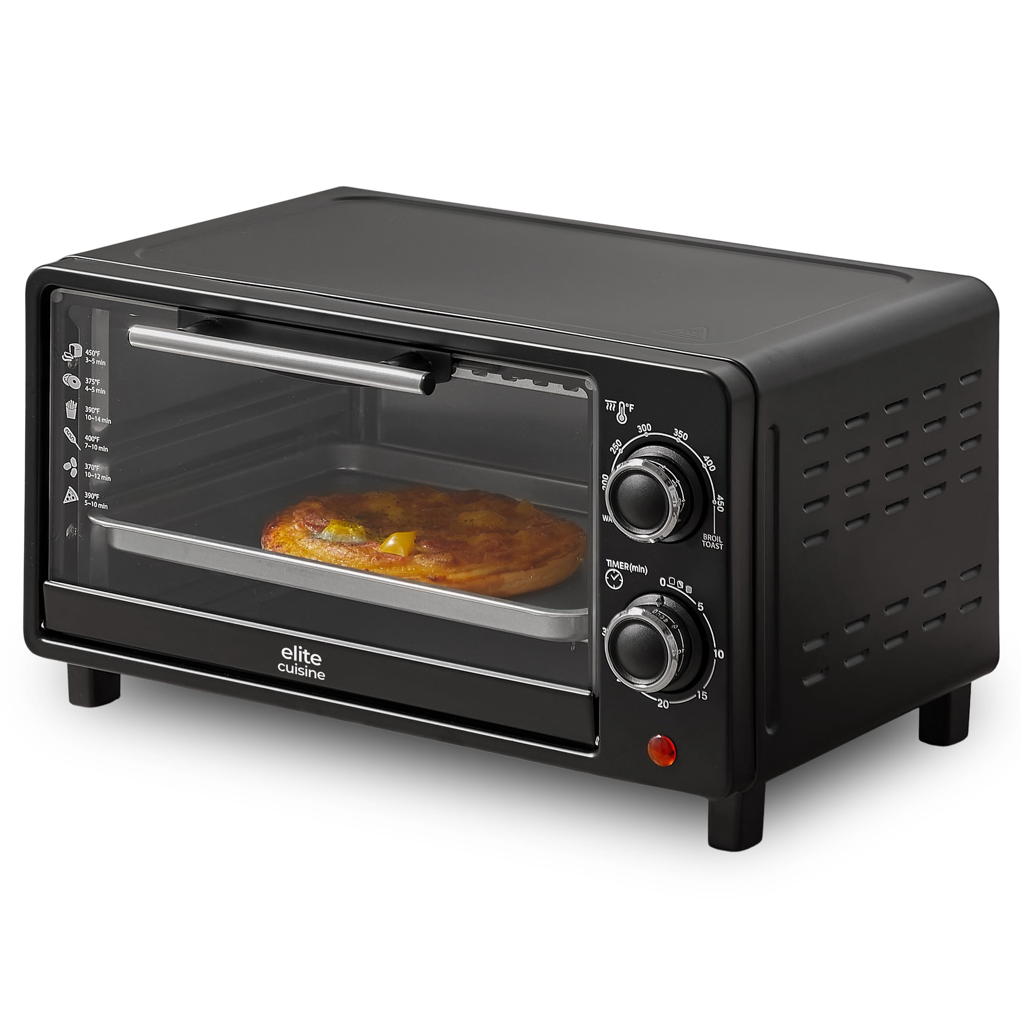 Elite Gourmet Elite Cuisine ETO059 4-Slice 9.5 Qt Toaster Oven Broiler