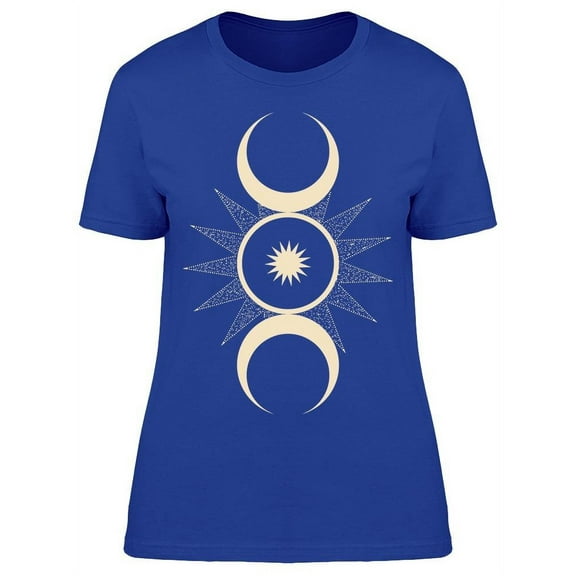 Artistic Moons T-Shirt Women -Image by Shutterstock, Female 3X-Large