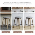thumbnail image 7 of AENKYO 26" Swivel Bar Stools Set of 2, Counter Height Island Stools for 34"-40" Counters, Fabric Padded, Gray, 7 of 7