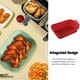 thumbnail image 3 of Cesta de freidora de aire de silicona Wosthever cuadrada para pizza pollo frito rojo, 3 of 6
