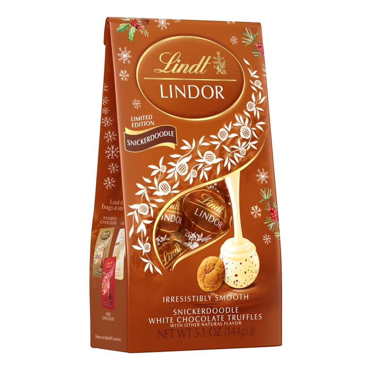 2 pack) Lindt LINDOR Snickerdoodle White Chocolate Christmas Candy