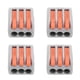 thumbnail image 1 of Conector De Cableado De Empuje Terminal De Cable 100 PCS Tamaños Compactos Retardante De Llama Con Orificios De Prueba Para Prensado De Cables Eléctricos ANGGREK Eléctricas, 1 of 8