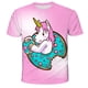 thumbnail image 1 of Summer Funny Print Women T-shirt Graphic Fashion Tshirt Unicorn Short Sleeve Female Summer Tops Woman T-shirt Humor Tshirt10T Gong Bohan LED, 1 of 2