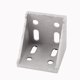 thumbnail image 1 of 60 mm x 60 mm 8 agujeros Ãngulo recto Esquina Soporte de Ã¡ngulo Soporte de Ã¡ngulo Tono plateado Unique Bargains soporte angular, 1 of 3